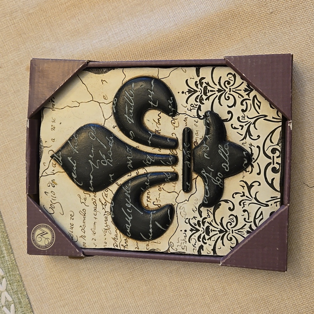 3D Wall Plaque Fleur De Lis New View Gifts and Accessories